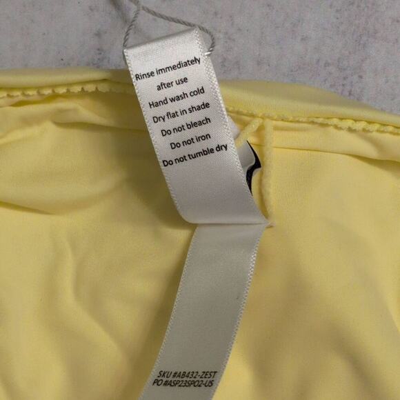 NWT Andie The String Bottom Zest Yellow Side Tie Bikini Swimwear XL - Picture 8 of 10